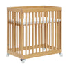 M29880HY,Babyletto,Pogo 8-in-1 Convertible Crib w/ Bassinet & Toddler Bed Kits in Honey