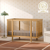 M29880HY,Babyletto,Pogo 8-in-1 Convertible Crib w/ Bassinet & Toddler Bed Kits in Honey