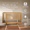 M29880HY,Babyletto,Pogo 8-in-1 Convertible Crib w/ Bassinet & Toddler Bed Kits in Honey