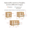 M29880HY,Babyletto,Pogo 8-in-1 Convertible Crib w/All-Stages Conversion Kits in Honey