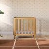 M29880HY,Babyletto,Pogo 8-in-1 Convertible Crib w/ Bassinet & Toddler Bed Kits in Honey