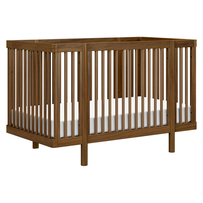 M29880NL,Babyletto,Pogo 8-in-1 Convertible Crib w/ Bassinet & Toddler Bed Kits in Natural Walnut