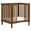 M29880NL,Babyletto,Pogo 8-in-1 Convertible Crib w/ Bassinet & Toddler Bed Kits in Natural Walnut