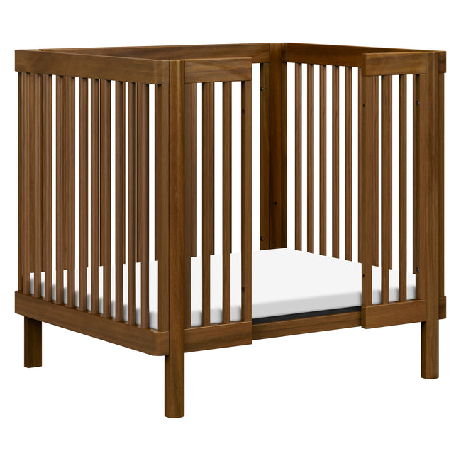 M29880NL,Babyletto,Pogo 8-in-1 Convertible Crib w/ Bassinet & Toddler Bed Kits in Natural Walnut
