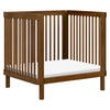 M29880NL,Babyletto,Pogo 8-in-1 Convertible Crib w/ Bassinet & Toddler Bed Kits in Natural Walnut