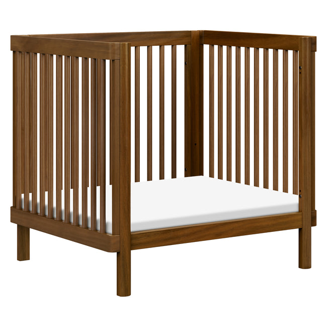 M29880NL,Babyletto,Pogo 8-in-1 Convertible Crib w/ Bassinet & Toddler Bed Kits in Natural Walnut
