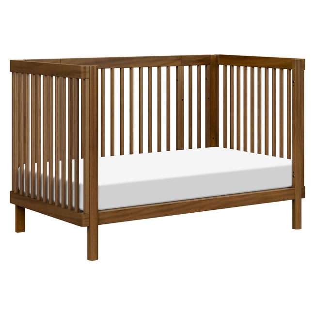 M29880NL,Babyletto,Pogo 8-in-1 Convertible Crib w/ Bassinet & Toddler Bed Kits in Natural Walnut