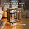 M29880NL,Babyletto,Pogo 8-in-1 Convertible Crib w/ Bassinet & Toddler Bed Kits in Natural Walnut