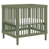 M29880OL,Babyletto,Pogo 8-in-1 Convertible Crib w/ Bassinet & Toddler Bed Kits in Olive