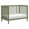 M29880OL,Babyletto,Pogo 8-in-1 Convertible Crib w/ Bassinet & Toddler Bed Kits in Olive