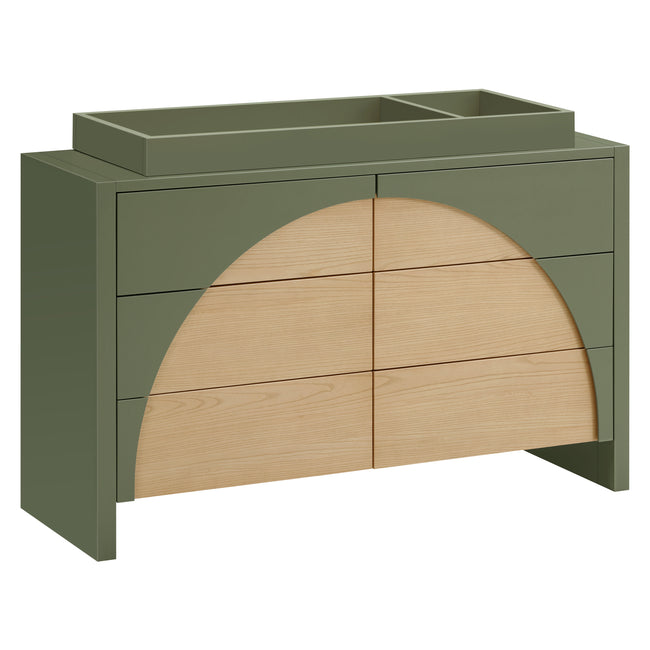 M30216OLSH,Babyletto,Moab 6-Drawer Assembled Dresser in Olive/Ash