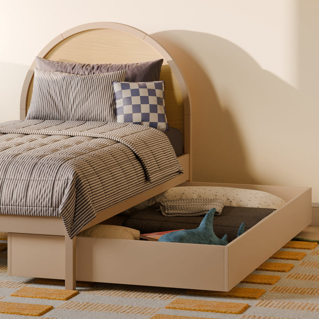 M30269TPESH,Babyletto Kids,Moab Twin Bed in Taupe/Ash