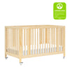M30880BD,Babyletto,Rolli 9-in-1 Convertible All-Stages® Crib w/ Bassinet & Toddler Bed Kits in Blonde