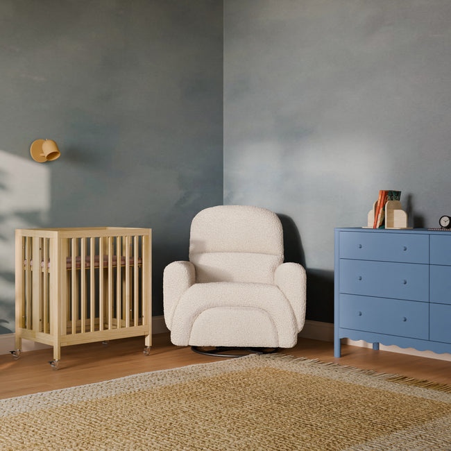 M30880BD,Babyletto,Rolli 9-in-1 Convertible All-Stages® Crib w/ Bassinet & Toddler Bed Kits in Blonde