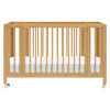 M30880HY,Babyletto,Rolli 9-in-1 Convertible All-Stages® Crib w/ Bassinet & Toddler Bed Kits in Honey