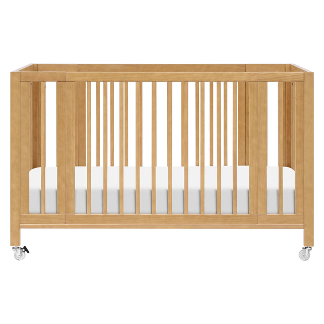 M30880HY,Babyletto,Rolli 9-in-1 Convertible All-Stages® Crib w/ Bassinet & Toddler Bed Kits in Honey