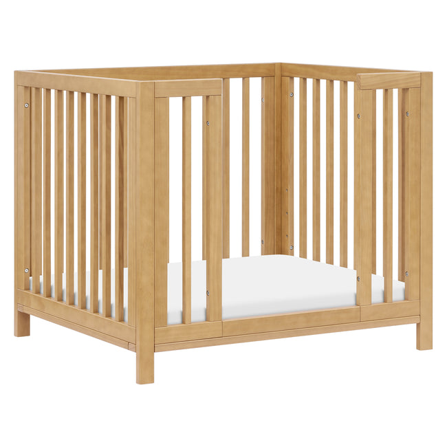 M30880HY,Babyletto,Rolli 9-in-1 Convertible All-Stages® Crib w/ Bassinet & Toddler Bed Kits in Honey