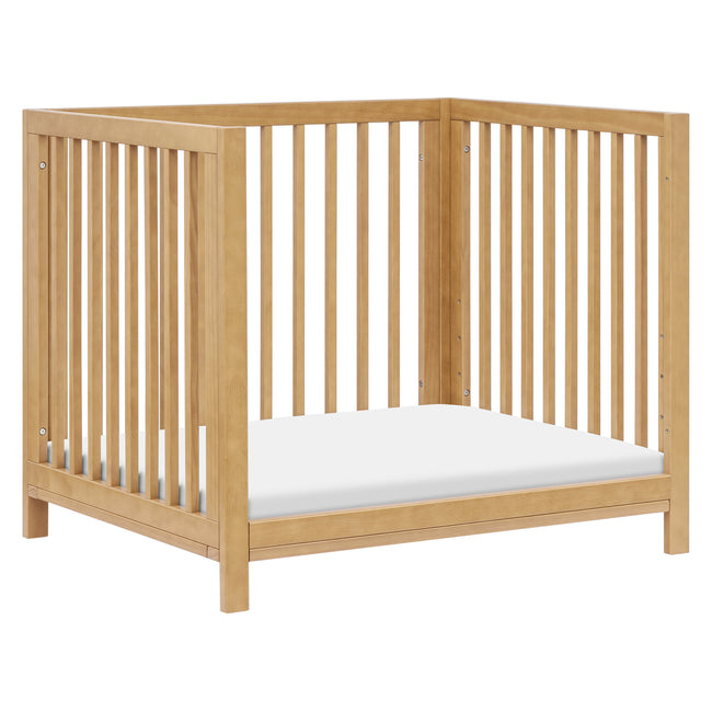 M30880HY,Babyletto,Rolli 9-in-1 Convertible All-Stages® Crib w/ Bassinet & Toddler Bed Kits in Honey