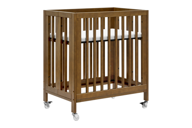 M30880NL,Babyletto,Rolli 9-in-1 Convertible All-Stages® Crib w/ Bassinet & Toddler Bed Kits in Natural Walnut