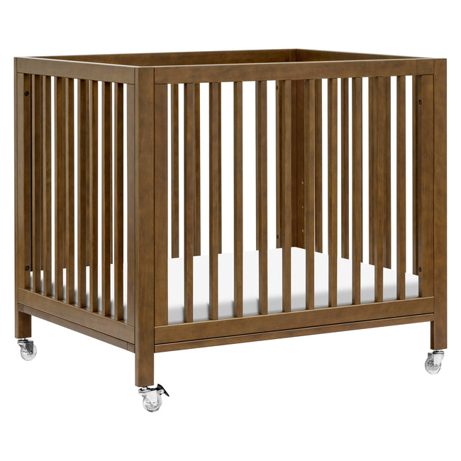 M30880NL,Babyletto,Rolli 9-in-1 Convertible All-Stages® Crib w/ Bassinet & Toddler Bed Kits in Natural Walnut