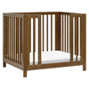 M30880NL,Babyletto,Rolli 9-in-1 Convertible All-Stages® Crib w/ Bassinet & Toddler Bed Kits in Natural Walnut