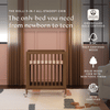 M30880NL,Babyletto,Rolli 9-in-1 Convertible All-Stages® Crib w/ Bassinet & Toddler Bed Kits in Natural Walnut