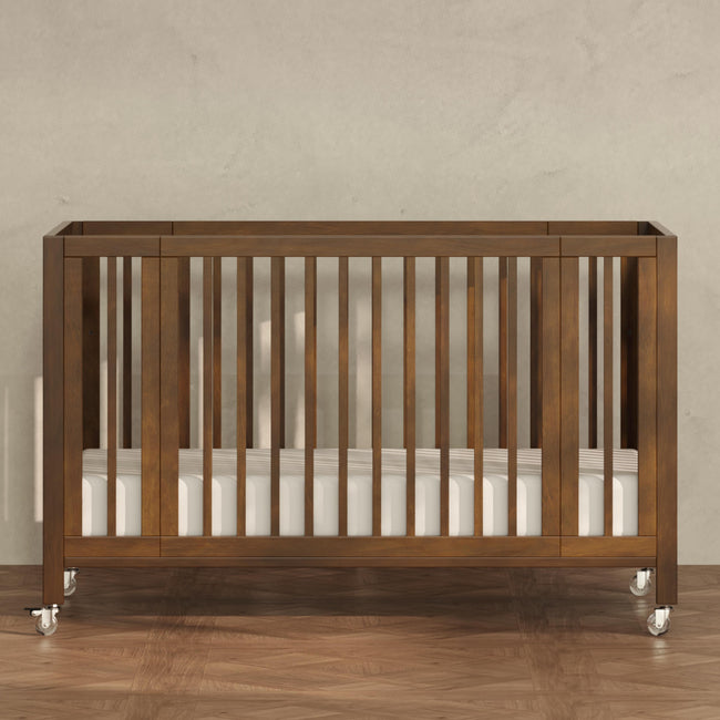 M30880NL,Babyletto,Rolli 9-in-1 Convertible All-Stages® Crib w/ Bassinet & Toddler Bed Kits in Natural Walnut