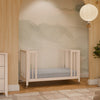 M30880NX,Babyletto,Rolli 9-in-1 Convertible All-Stages® Crib w/ Bassinet & Toddler Bed Kits in Washed Natural