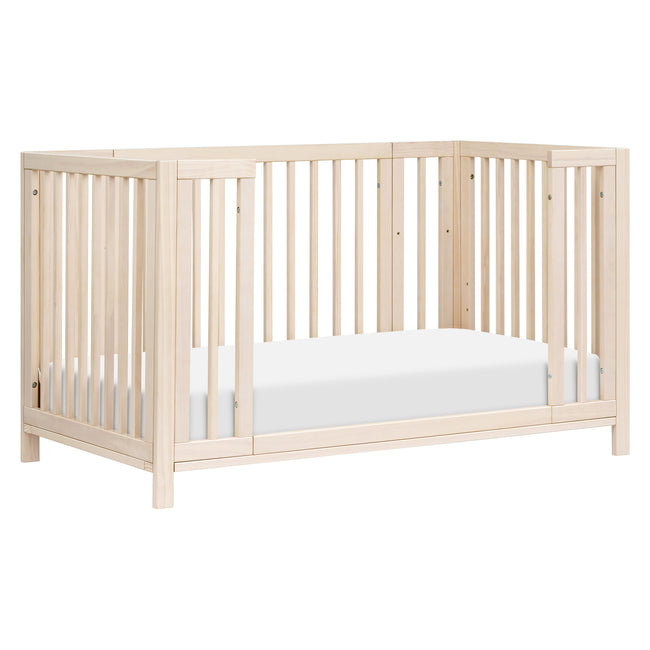 M30880NX,Babyletto,Rolli 9-in-1 Convertible All-Stages® Crib w/ Bassinet & Toddler Bed Kits in Washed Natural