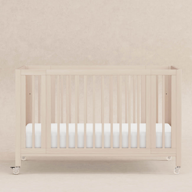 M30880NX,Babyletto,Rolli 9-in-1 Convertible All-Stages® Crib w/ Bassinet & Toddler Bed Kits in Washed Natural