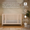 M30880NX,Babyletto,Rolli 9-in-1 Convertible All-Stages® Crib w/ Bassinet & Toddler Bed Kits in Washed Natural