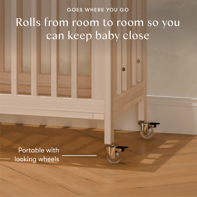 M30880NX,Babyletto,Rolli 9-in-1 Convertible All-Stages® Crib w/ Bassinet & Toddler Bed Kits in Washed Natural
