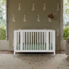 M30880W,Babyletto,Rolli 9-in-1 Convertible All-Stages® Crib w/ Bassinet & Toddler Bed Kits in White