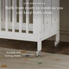 M30880W,Babyletto,Rolli 9-in-1 Convertible All-Stages® Crib w/ Bassinet & Toddler Bed Kits in White