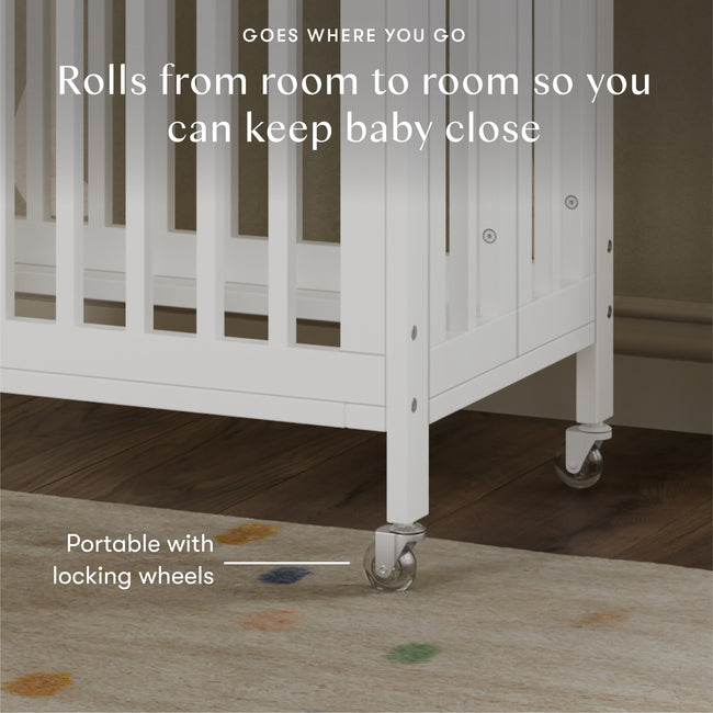 M30880W,Babyletto,Rolli 9-in-1 Convertible All-Stages® Crib w/ Bassinet & Toddler Bed Kits in White