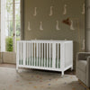 M30880W,Babyletto,Rolli 9-in-1 Convertible All-Stages® Crib w/ Bassinet & Toddler Bed Kits in White