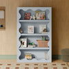 M31111PB,Babyletto Kids,Lido Wave Bookcase in Powder Blue