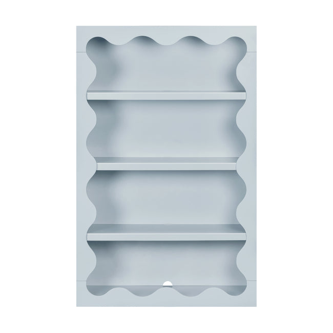 M31111PB,Babyletto Kids,Lido Wave Bookcase in Powder Blue