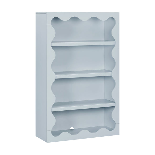 M31111PB,Babyletto Kids,Lido Wave Bookcase in Powder Blue