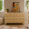 M31116BD,Babyletto Kids,Lido Wave 6-Drawer Assembled Dresser in Blonde