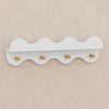 M31125WHY,Babyletto Kids,Lido Wave Book Shelf with Hooks in White and Honey