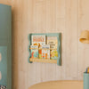 M31130LSHY,Babyletto Kids,Lido Wave Book Rack in Light Sage and Honey