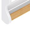 M31130WHY,Babyletto Kids,Lido Wave Book Rack in White and Honey