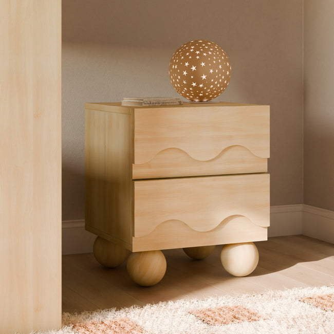 M31160BD,Babyletto Kids,Lido Wave Nightstand in Blonde