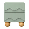 M31160LSHY,Babyletto Kids,Lido Wave Nightstand in Light Sage and Honey