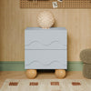M31160PBHY,Babyletto Kids,Lido Wave Nightstand in Powder Blue and Honey