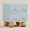 M31160PBHY,Babyletto Kids,Lido Wave Nightstand in Powder Blue and Honey