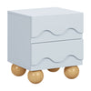 M31160PBHY,Babyletto Kids,Lido Wave Nightstand in Powder Blue and Honey