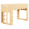 M31171BD,Babyletto Kids,Lido Wave Low Loft Twin Bed in Blonde