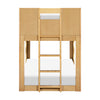 M31171HY,Babyletto Kids,Lido Wave Low Loft Twin Bed in Honey